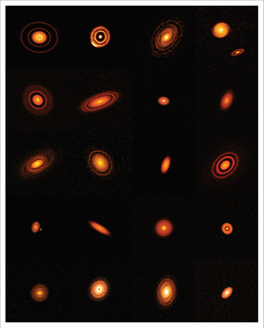 Using the Atacama Large Millimeter/submillimeter Array (ALMA) telescope in Chile, CSUN astrophysicist Luca Ricci and his colleagues captured the clearest images yet of 20 young stars in various stages of “giving birth” to planets. Photo courtesy of the National Radio Astronomy Observatory 