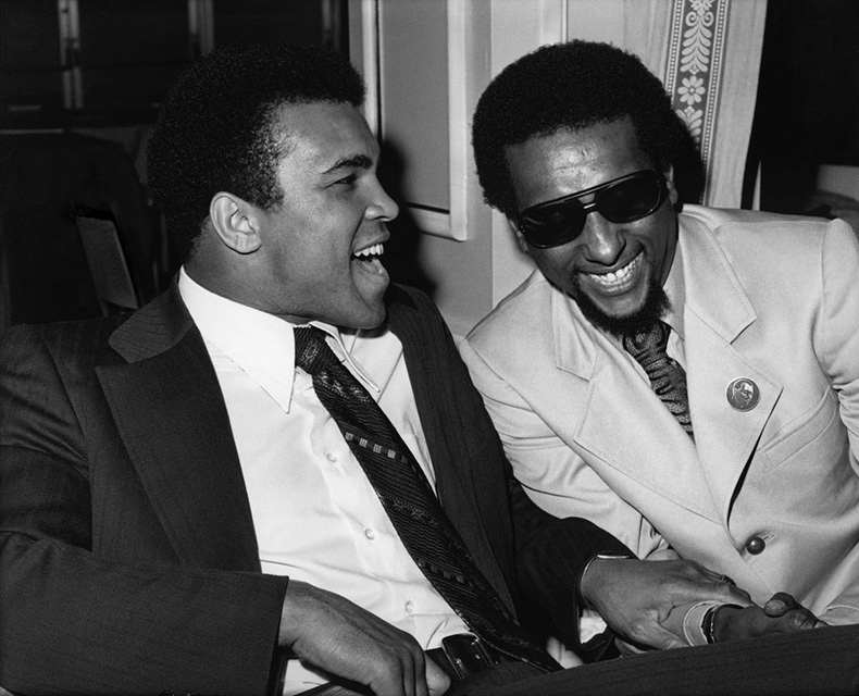 Muhammad Ali and Stokely Carmichael, Los Angeles, 1973. Photo by Guy Crowder | Tom & Ethel Bradley Center.