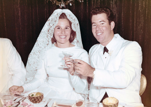 Bob and Linda Axel at their wedding in 1964