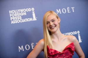 Actress Ell Fanning at the Hollywood Foreign Press Association's banquet. Photo courtesy of Nate Thomas.