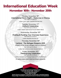 International Education Week flyer 2015