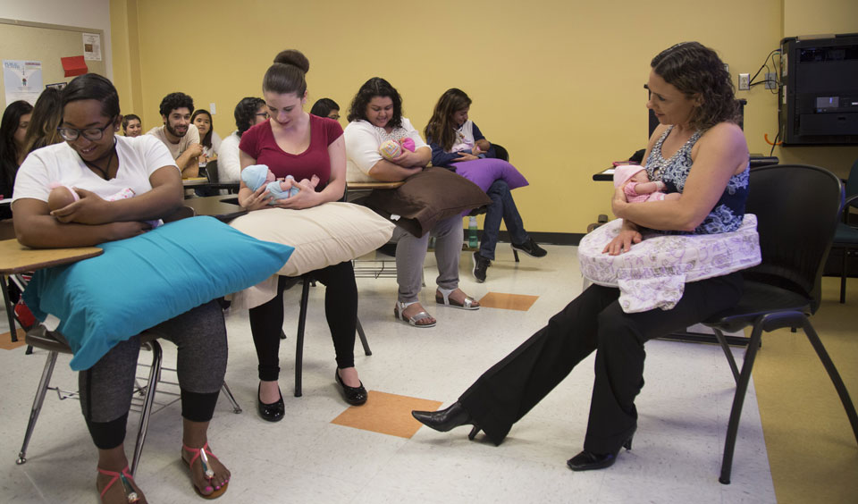 A $150,00 grant from the USDA is providing the support for CSUN to expand its lactation education curriculum. Photo courtesy of Merav Efrat.