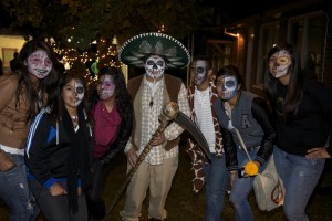 Students at last year's Días de Los Muertos Celebration. Photo by Jennifer Gutierrez Morgan