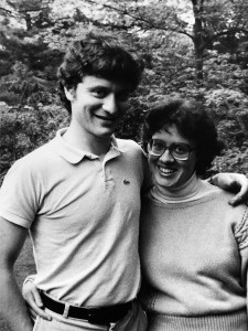 Black and white archive photo of Stan and Aida Metzenberg, picture at Reed College circa 1980.