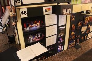 Senior Taylor Anderson displays her set design for the CSUN play, Photo courtesy of CSUN's Department of Theatre.