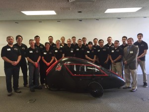 CSUN's Human Powered Vehicle team.