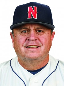 Head shot of Dave Serrano, CSUN's new baseball head coach, wearing a Matador baseball cap.