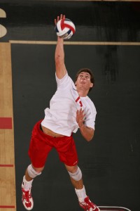 Eric Vance while playing volleyball for CSUN. Photo courtesy of Matador Athletics.