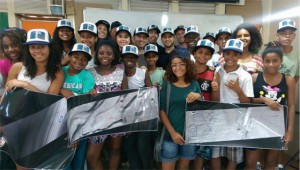 Last July, CSUN theoretical astrophysicist Wladimir Lyra went back to the City of God, an infamous Brazilian favella, to help inform and inspire its children about space exploration. Photo provided by Wladimir Lyra. 