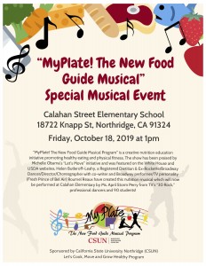 “MyPlate! The New Food Guide Musical” Calahan Elementary 2019