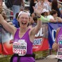 Mary Schaffer runs marathon.