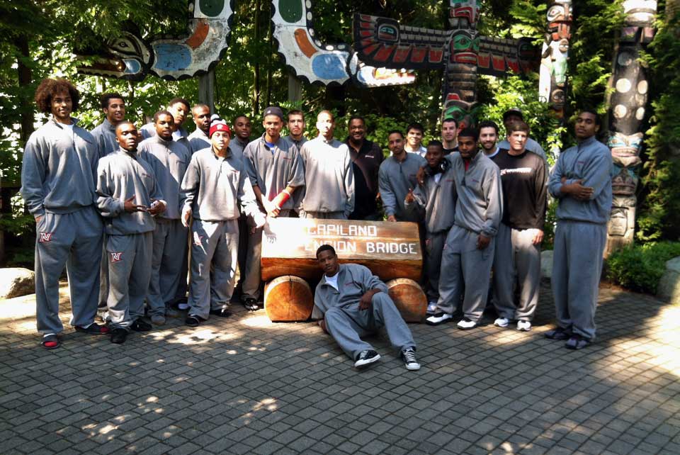 CSUN Men's Basketball team in Canada