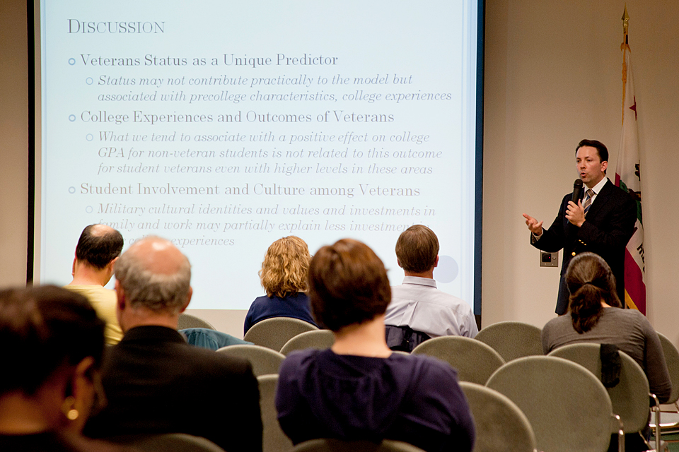 Research Fellow Nathan Durdella presents at last year's Third Annual Colloquium.