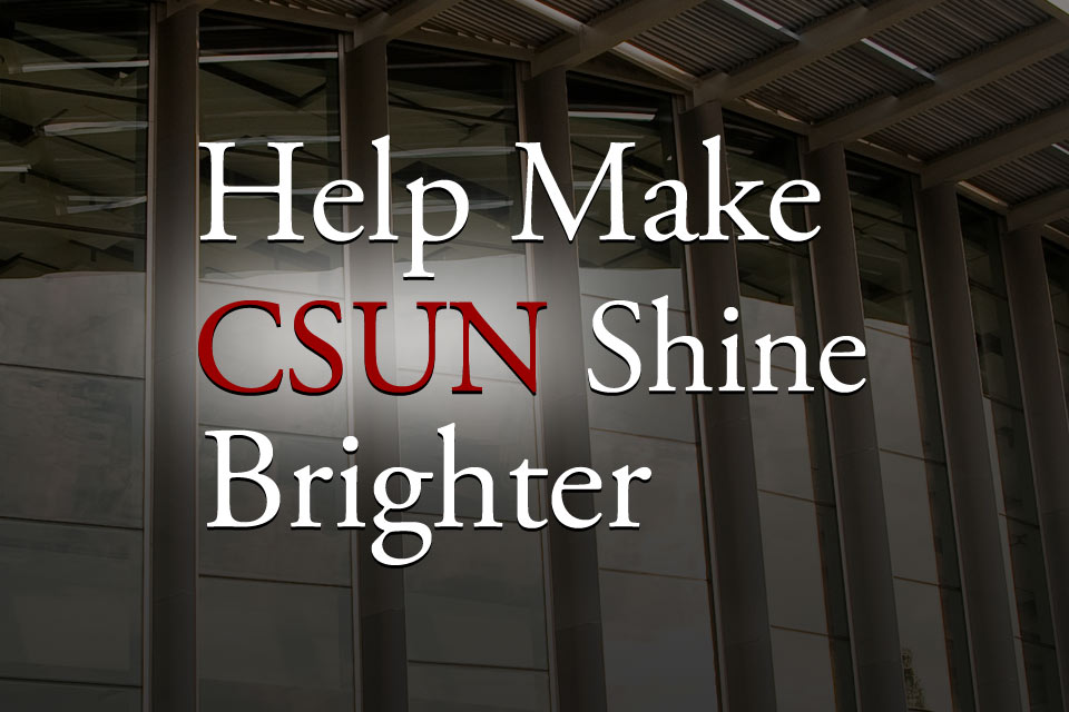 Help Make CSUN Shine Brighter logo text