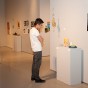 A student at last year’s Annual Juried Art Student Exhibition.