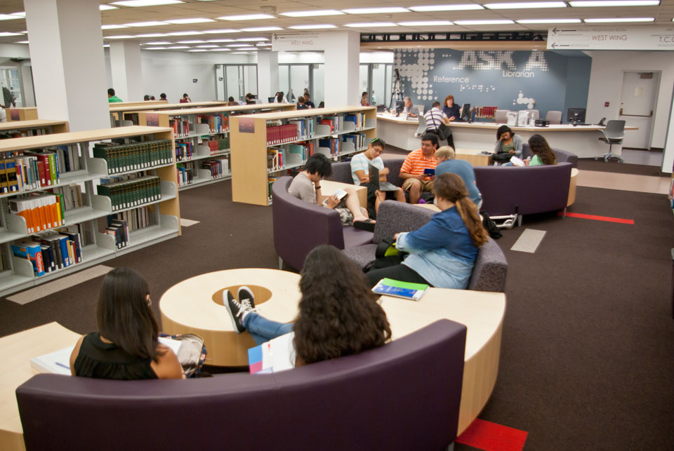 The new Learning Commons' reading area