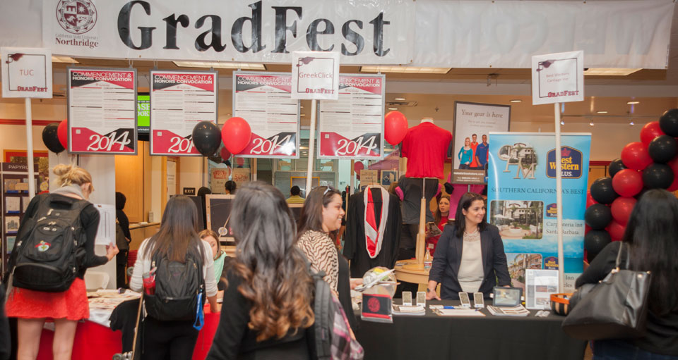 Students gather in Matador Bookstore for GradFest