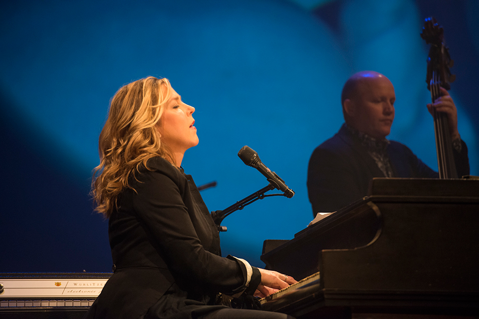 Diana Krall performs in the VPAC