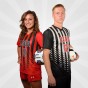 CSUN soccer players Cynthia Sanchez and Shane Steffes.