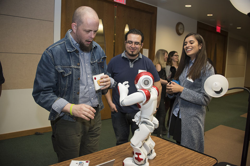A robot was among the entries at the first-ever AI-Jam.