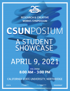 Poster of the 2021 CSUNposium