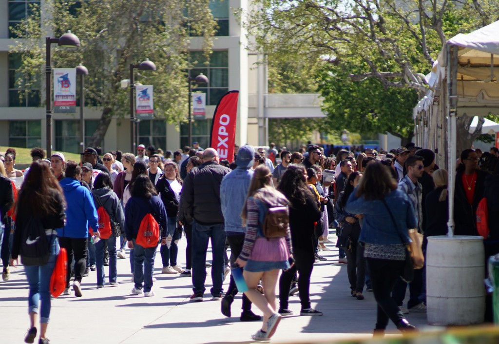 Photo of prospective students visiting the CSUN Campus. Image provided by Stephanie Colman.