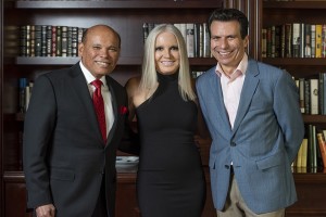 Milt Valera, Michelle Vicary and Andrew Anagnost are CSUN's 2019 Distinguished Alumni Awards honorees. (Photo by Lee Choo)