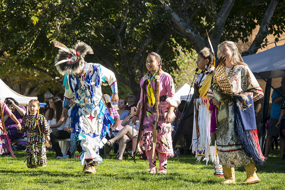 American Indian dancers.