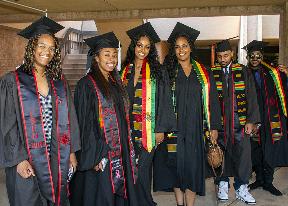 Students celebrate at the Black Graduation.