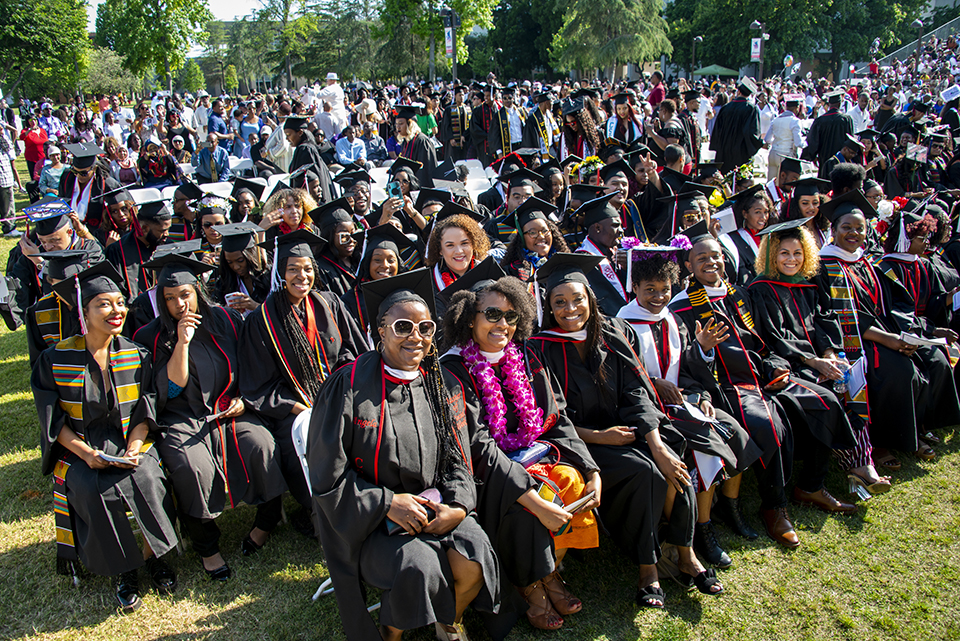 Students celebrate at the Black Graduation.