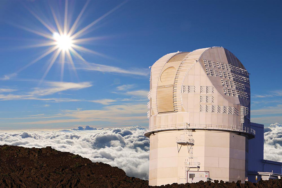 A team of CSUN astronomers will be using the National Science Foundation’s Daniel K. Inouye Solar Telescope in Hawaii solve some of the mysteries found in the sun’s atmosphere. Photo courtesy of the Daniel K. Inouye Solar Telescope.