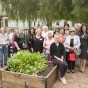 Group photo of the Cooking for Health participants in the Wellness Garden.