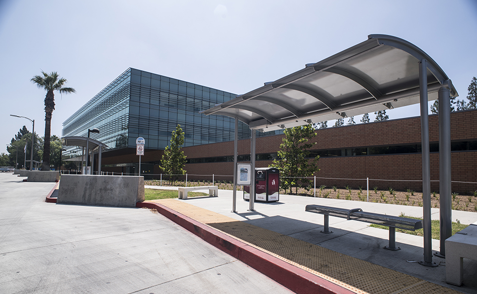 The CSUN Transit Center Transportation Station.