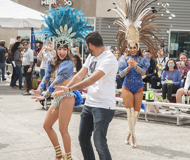 The 21st annual Carnaval was packed with exciting performances, like the Brazilian Samba, fun-filled activities, and delicious food from around the world. Photo courtesy of Patricia Carrillo.