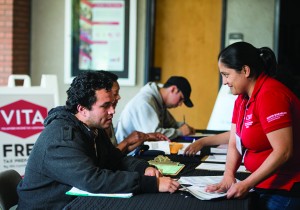 The CSUN VITA Clinic is run almost entirely by a team of student volunteers who are certified tax preparers.