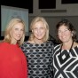 Actress Marlee Matlin, President Dianne F. Harrison and Roz Rosen, director of the National Center on Deafness.