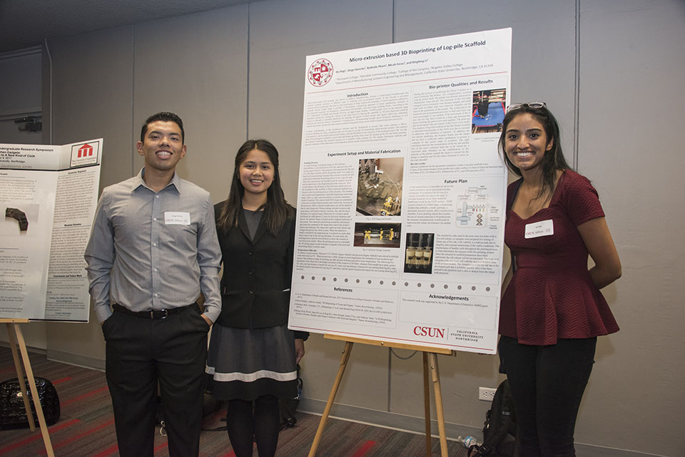 Students present research at AIMS2 event.