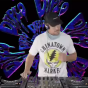 Diplo performs on turntables in front of a virtual background at the 2020 Big Show 20th anniversary show.