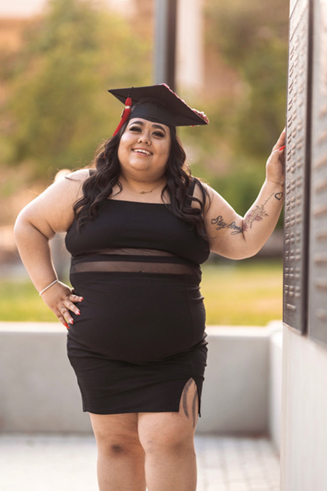 Graduating student Doris Garcia.