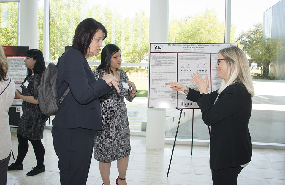 The annual event featured 10 presentations from the 2017-18 Presidential Scholarship recipients. Photo by Lee Choo.