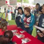 Newly admitted students at last year's Explore CSUN talk to event staff.