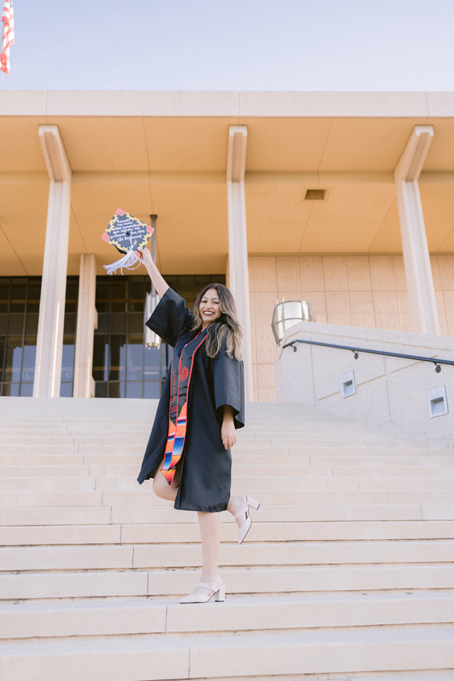 Graduating student Geraldine Dueñas