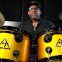 Trevor Lawrence, Jr. sits at his drum set.
