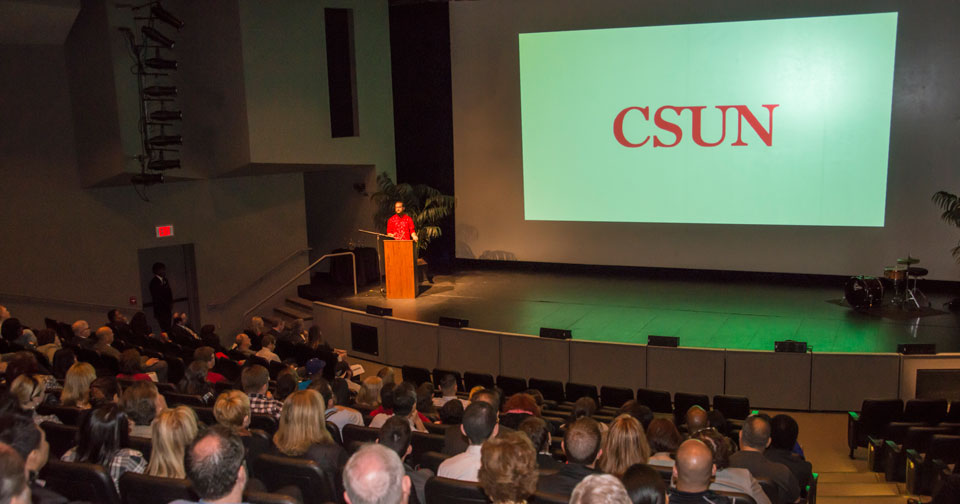 CSUN's new logo launch.