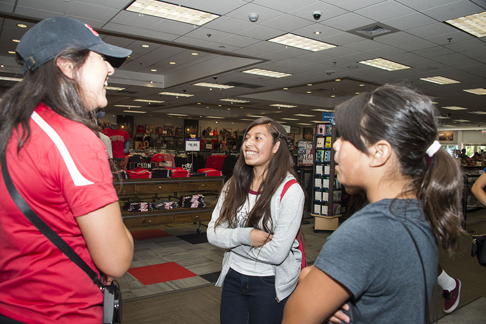 Students visited the Matador Bookstore.