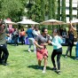 Students dancing at the Cesar Chavez Service Fair.