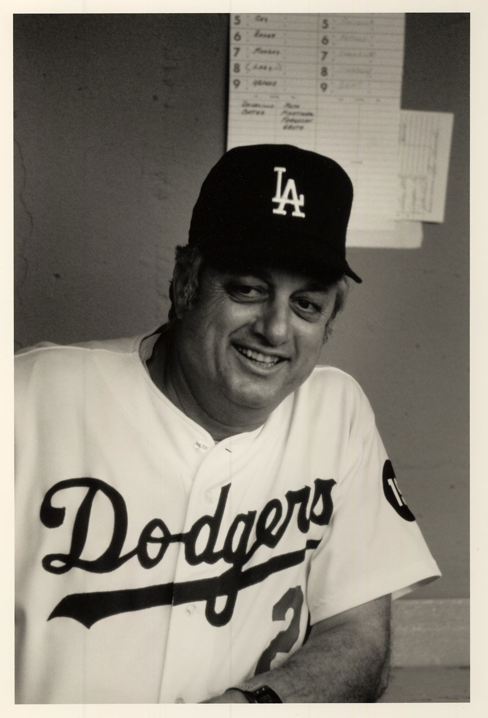 Lasorda managed the Dodgers to World Series titles in 1981 and 1988.