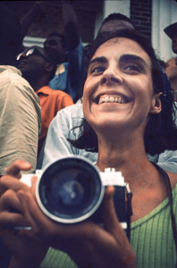 Image of community organizer, writer and photographer Maria Varela. 