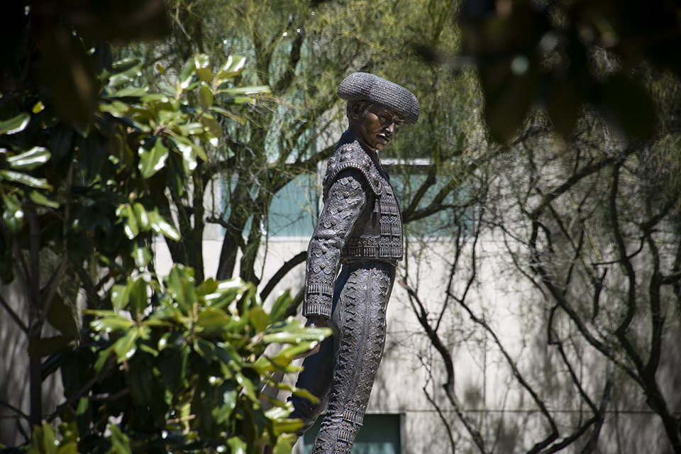 Color image of the Matador statue.