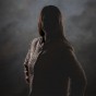 Silhouette of female student